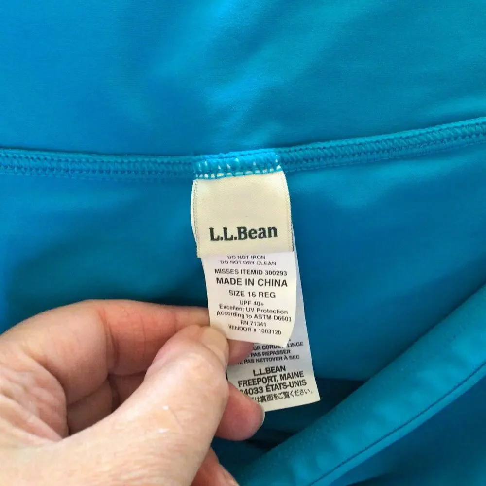 L.L. Bean Women's Blue Tennis Skirt Sz 16
